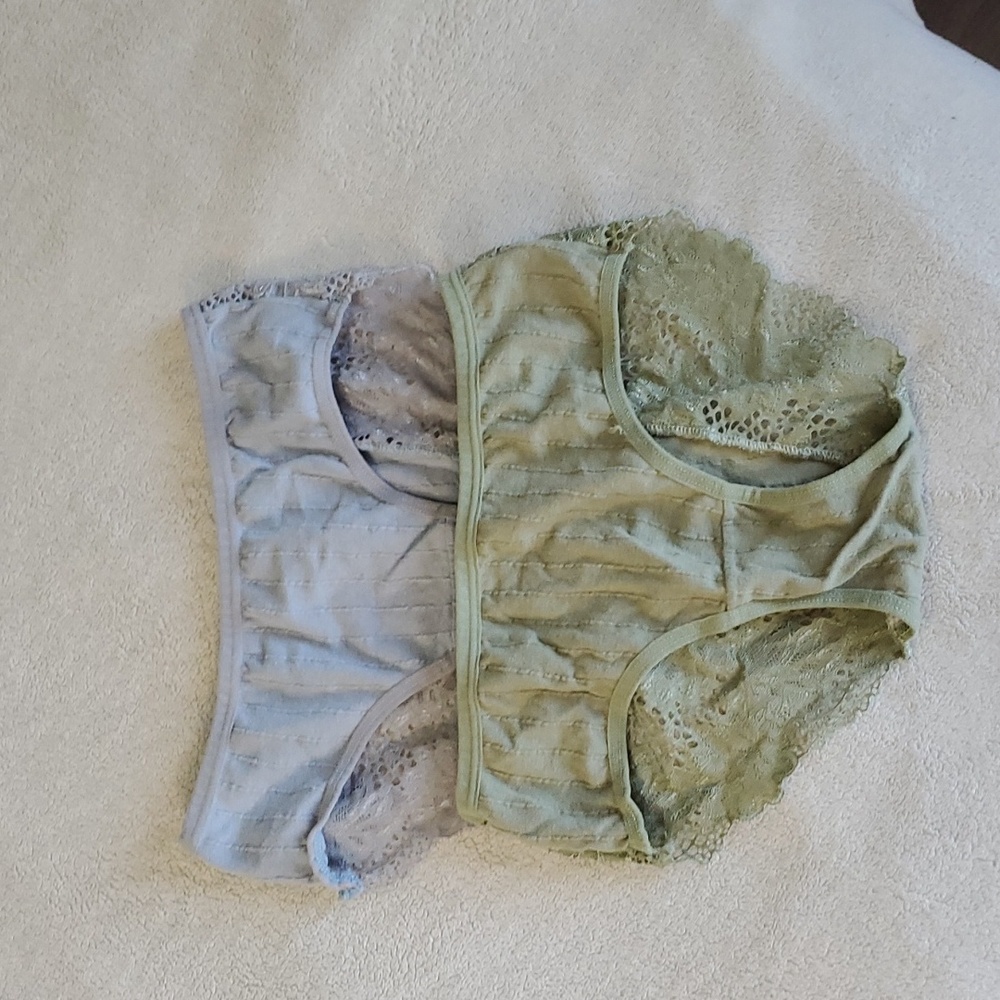 SHEIN Blue & Green Lace Undies